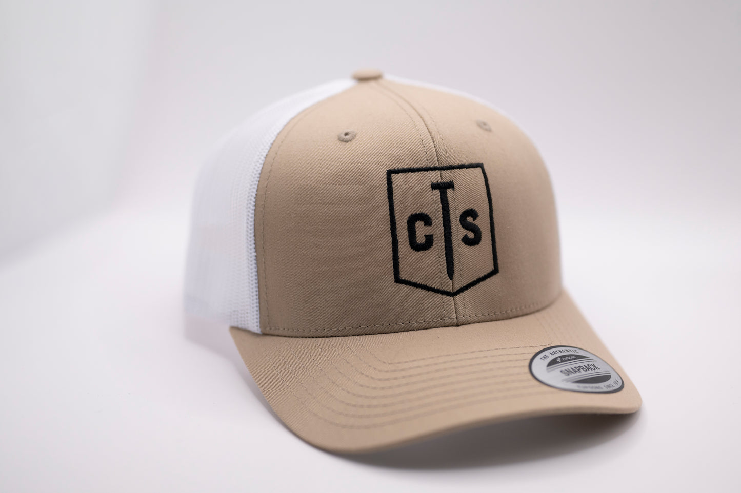 Retro TRUCKER CAP sand Banner