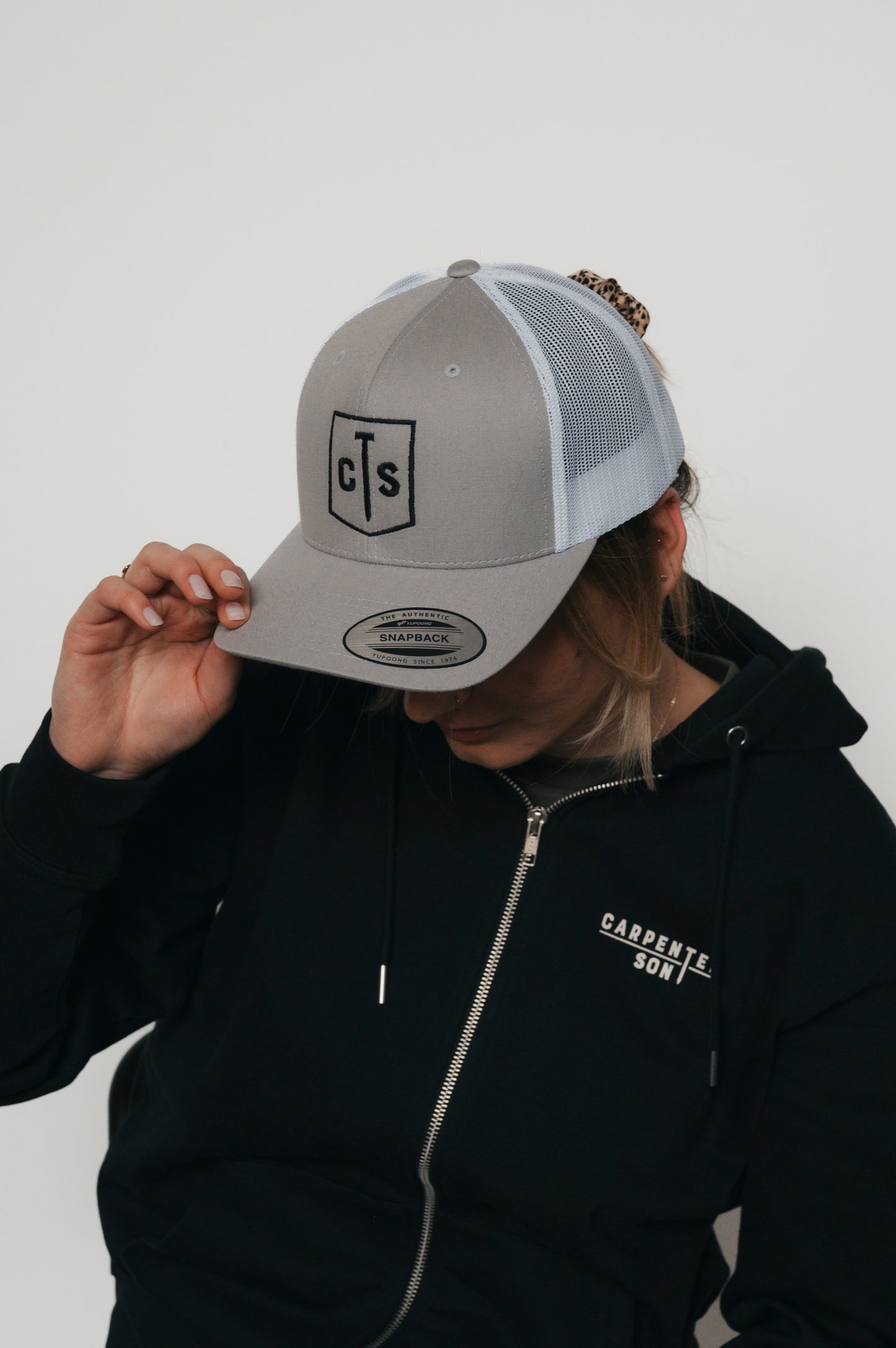 Retro TRUCKER CAP hellgrau Banner