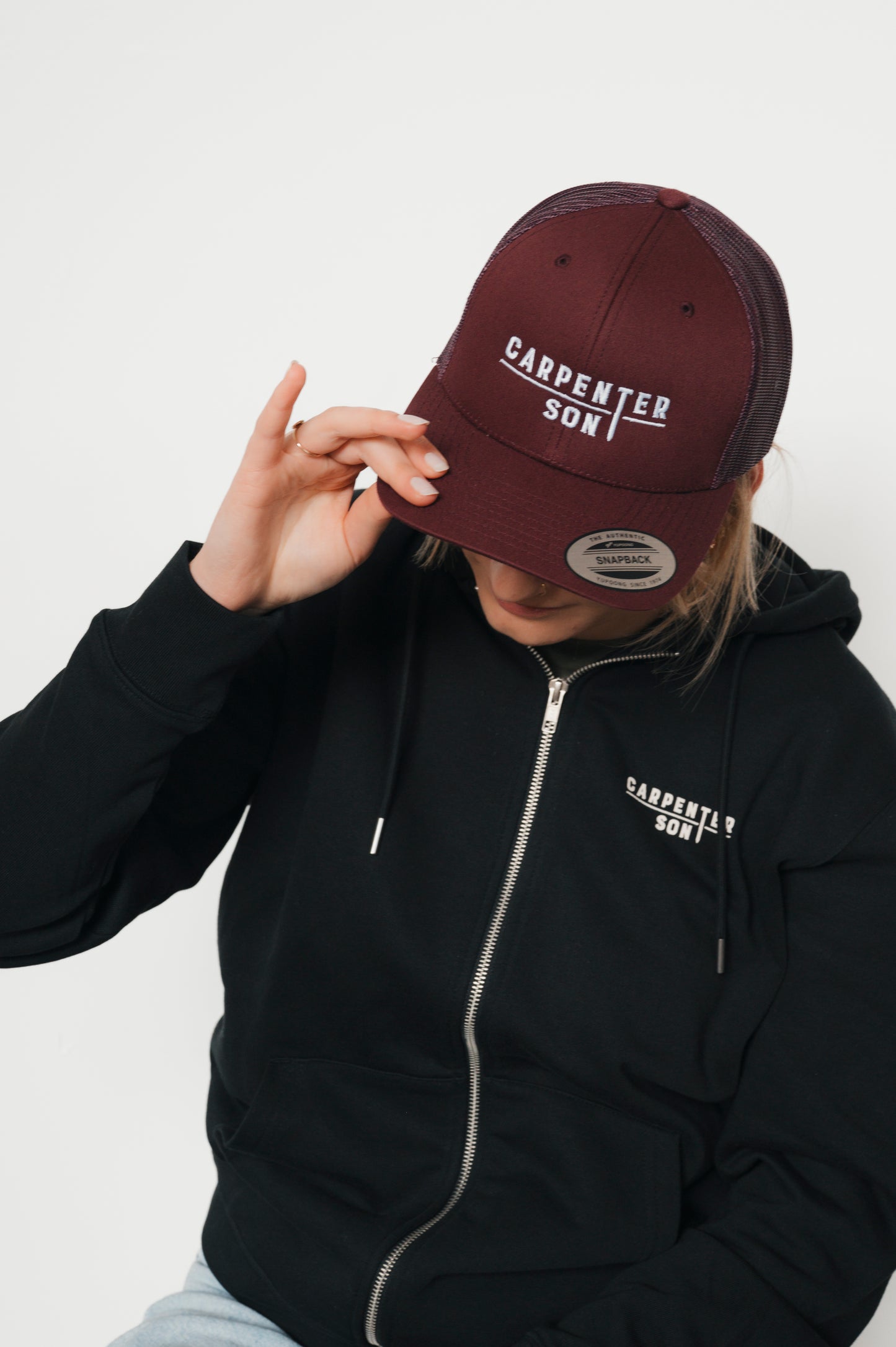 Retro TRUCKER CAP burgundy ORIGINAL