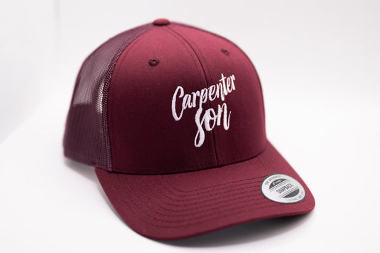 Retro TRUCKER CAP  burgundy