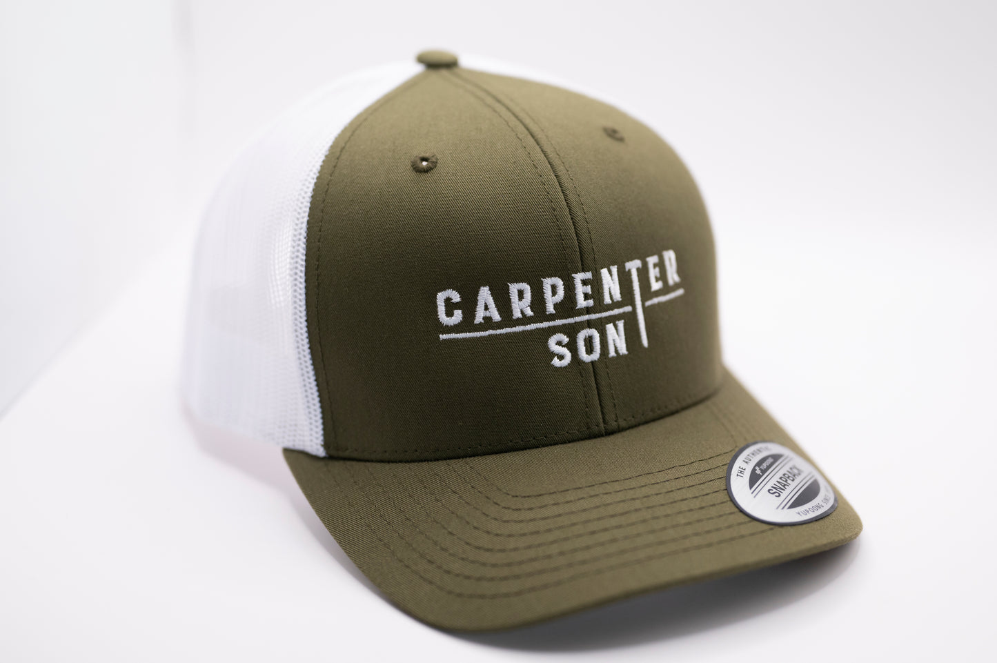 Retro TRUCKER CAP  oliv / white ORIGINAL