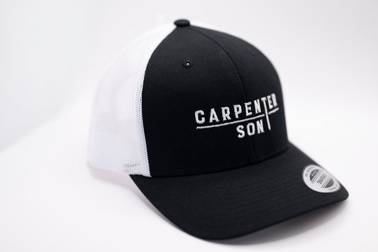 Retro TRUCKER CAP schwarz/ Weiss